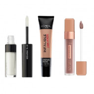 Pachet Promo, Loreal, Fard, Fond de ten, Ruj de buze
