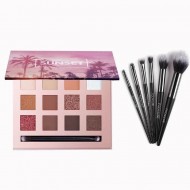 Pachet Trusa machiaj fard de pleoape + Set pensule machiaj Focallure