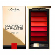 Paleta 6 rujuri Loreal Color Riche Lip Palette Varianta Red