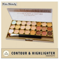 Paleta Contur Kiss Beauty Bronze Highlight Cream Palette, 2