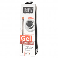 Tus de ochi gel Ushas Eyeliner Gel Waterproof, Negru + Pensula aplicare