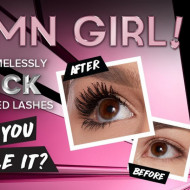 Mascara volum si curbare Too Faced Damn Girl, Negru