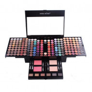 Pachet Promo: Trusa Profesionala Machiaj Miss Rose 190 Culori + Set 24 Pensule Machiaj + Borseta