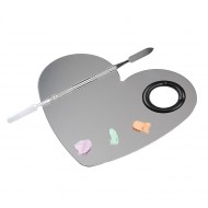 Paleta mixare machiaj din inox, PRO 01