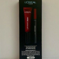 Ruj de buze + Creion contur L'Oreal Lip Kit Paint 205 Apocalypse Red