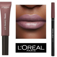 Ruj de buze + Creion contur L'Oreal Lip Kit Paint 212 Nude-Ist