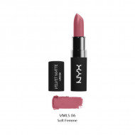Ruj de buze mat NYX Velvet Matte Lipstick 06 Soft Femme