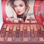 Set 12 rujuri buze, Miss Royal, Nice Lips, Waterproof