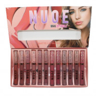 Set 12 Rujuri de buze lichide, Iman Of Noble, Nude, Matte