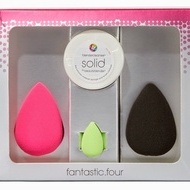 Set 3 buretei cosmetici + Cleanser Solid Beauty Blender