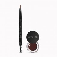 Kit sprancene Focallure : creion sprancene + gel sprancene + pensula