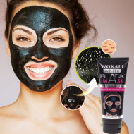 Masca de fata Peel Off cu vitamine si acid hialuronic, Wokali Black Mask, 130 ml