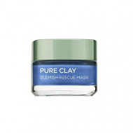 Masca de fata pentru imperfectiuni, Loreal, Pure Clay, Blemish Rescue, cu Alge Marine, 15 ml