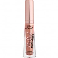 Ruj de buze lichid Too Faced Melted Matte-tallic Nuanta Pillow Talk