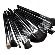 Set 18 Pensule Machiaj, Fraulein38, Black, Borseta inclusa