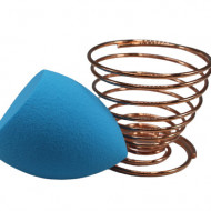 Set Burete Machiaj si Suport Metalic Makeup, Albastru