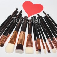 Set complet 20 pensule machiaj profesionale Black Golden