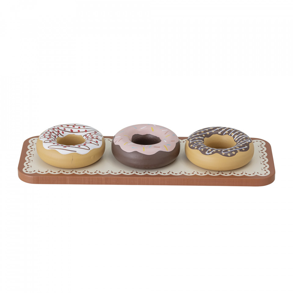 SET DONUTS DIN LEMN , 4 PIESE