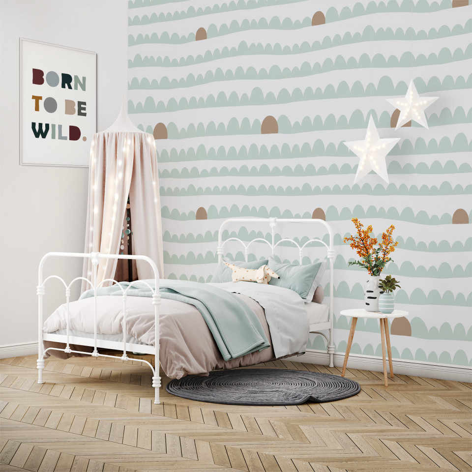Tapet Coloured Scandi Hills