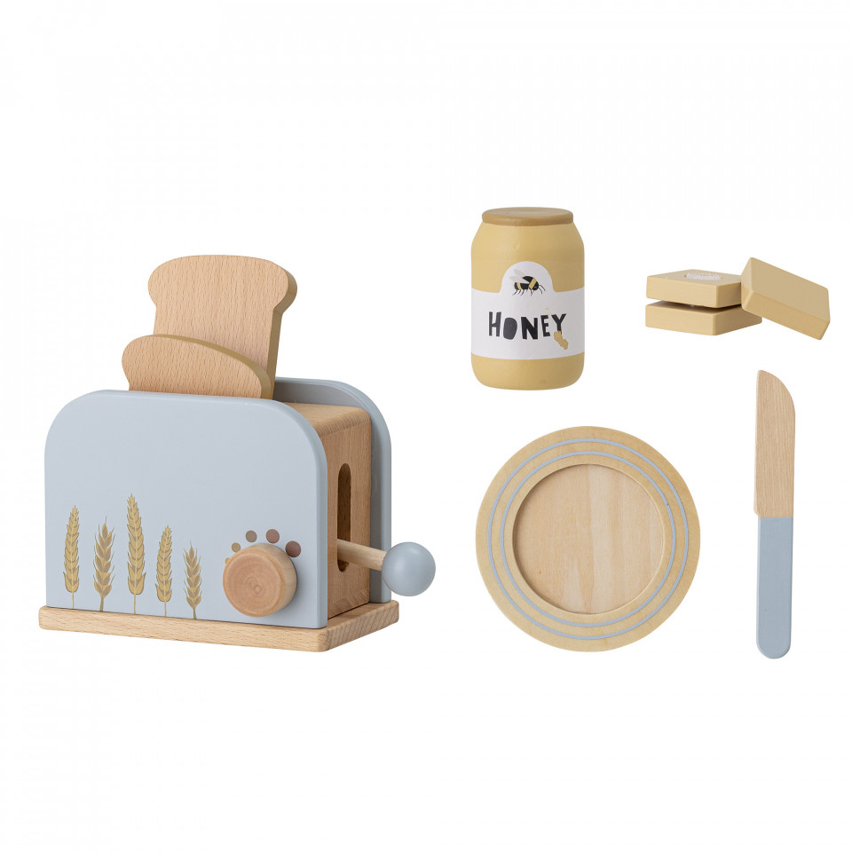 Set 7 jucarii multicolore din lemn Adda Bloomingville Mini