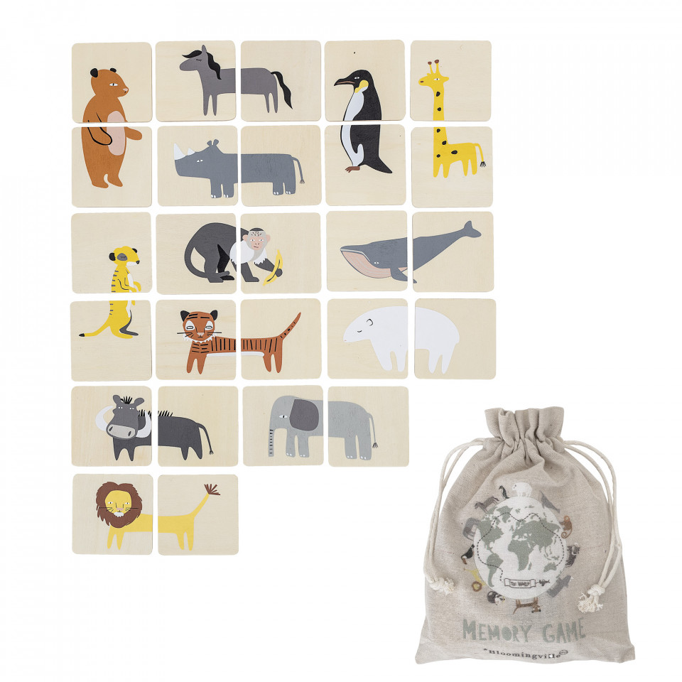 JOC PUZZLE DE MEMORIE DIN LEMN, 26 PIESE