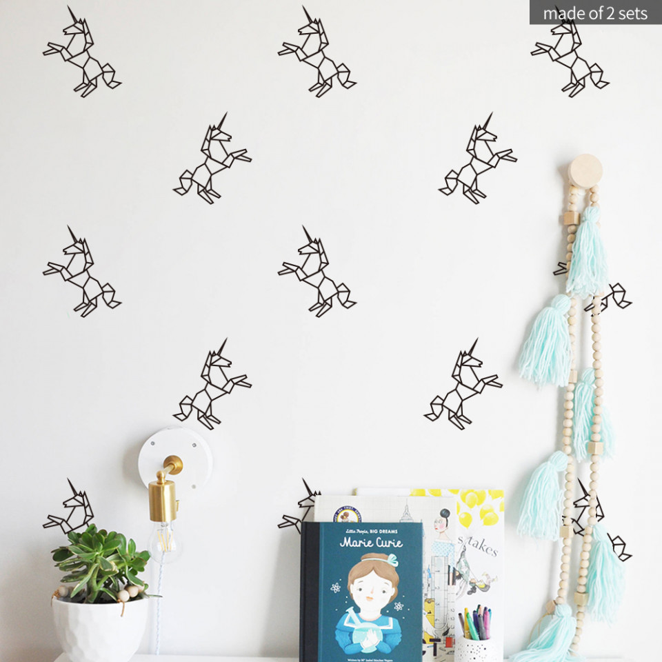 Sticker Origami Unicorns