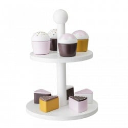 SET PRAJITURI DIN LEMN , 10 PIESE