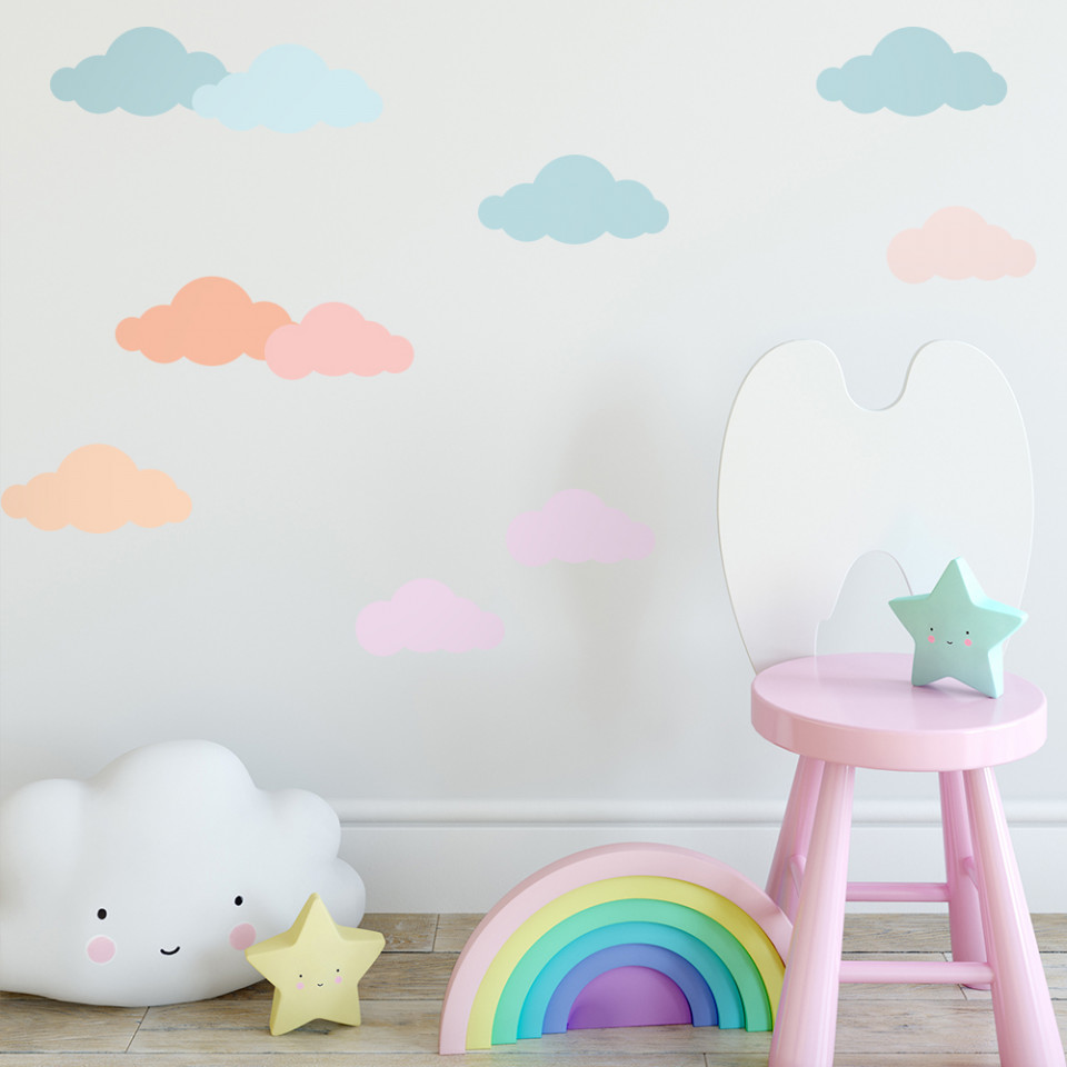 Sticker Blushy Clouds