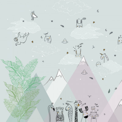 Tapet- white mountain