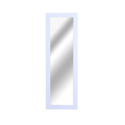 HomCom Espelho guarda-joias Branco MDF 37 x 9,5 x 112 cm