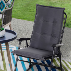 Outsunny Almofada individual para espreguiçadeira ao ar livre Tapete da cadeira de jardim