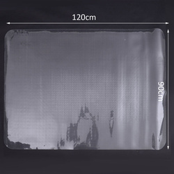 HOMCOM Protetor de Chão PVC Transparente 90x120 cm