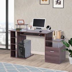 Mesa para PC tipo Secretária para Computador- Madeira E1 MDF– 152 x 60 x 80 cm