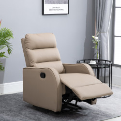 HOMCOM Poltrona Relax com cadeira reclinável manual de até 160° 65x89x100cm