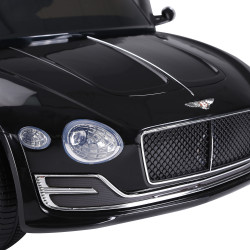HOMCOM Bentley GT elétrico licenciado para crianças acima de 3 anos, carro 6V movido a bateria preto