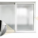 Infissi PVC alzanti scorrevoli Rehau Geneo 4400 x 2400, colore bianco