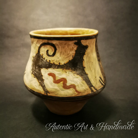 Vas ceramica Cucuteni-obiect de colectie