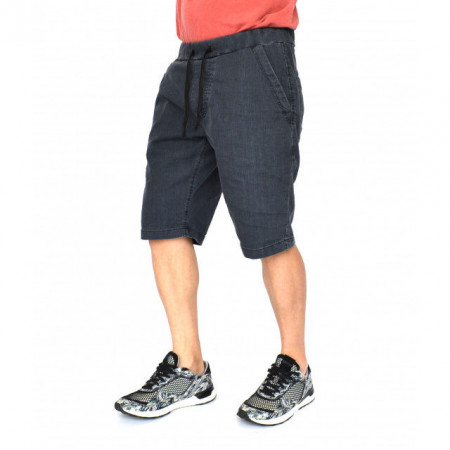 Men's grey denim shorts