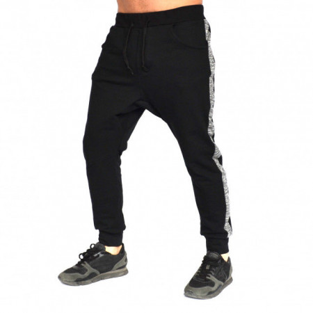 Men's Black joggers drop crotch sweat pants FALL/SPRING