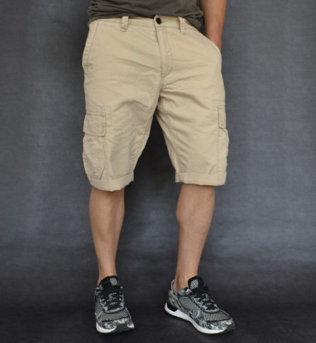 MENS CARGO SHORTS BEIGE