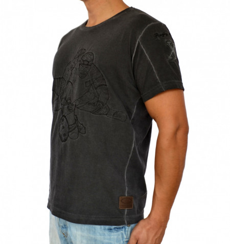 HERREN BESTICKTES T-SHIRT TRENDFIELD