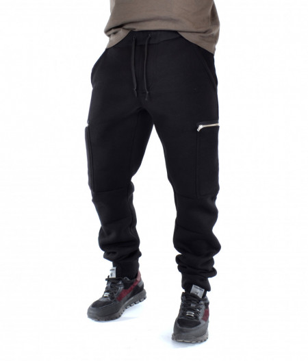 Men's black cargo joggers sweatpants SPRING  TRENDFIELD
