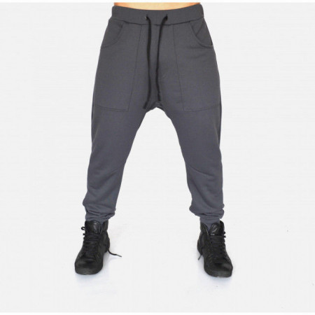 Men's Grey joggers drop crotch sweatpants SPRING/FALL