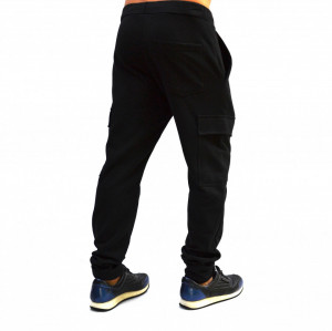 BLACK MENS CARGO SWEATPANTS SPRING/FALL