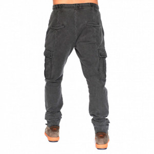 GREY OIL DYE CARGO MENS CLASSIC SWEAT PANTS FALL/WINTER WARM