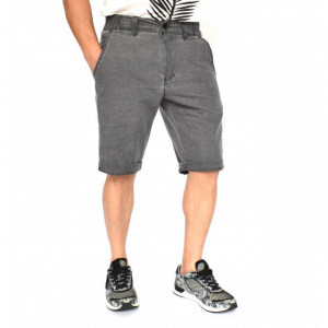 Men's Grey striped shorts oil dye