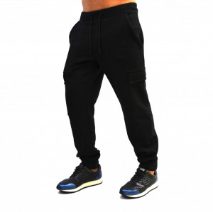 BLACK MENS CARGO SWEATPANTS SPRING/FALL