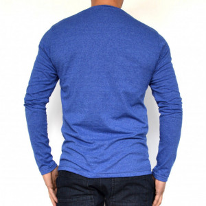 BLUE MENS TSHIRT LONG SLEEVE