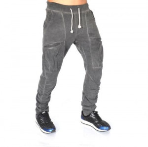GREY OIL DYE TAPERED GARCO SLIM SWEATPANTS SLIM FALL/WINTER