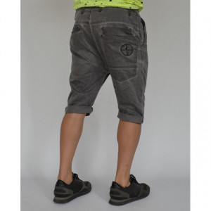 Men's shorts Grey oil dye
